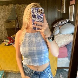 american eagle cropped tank top